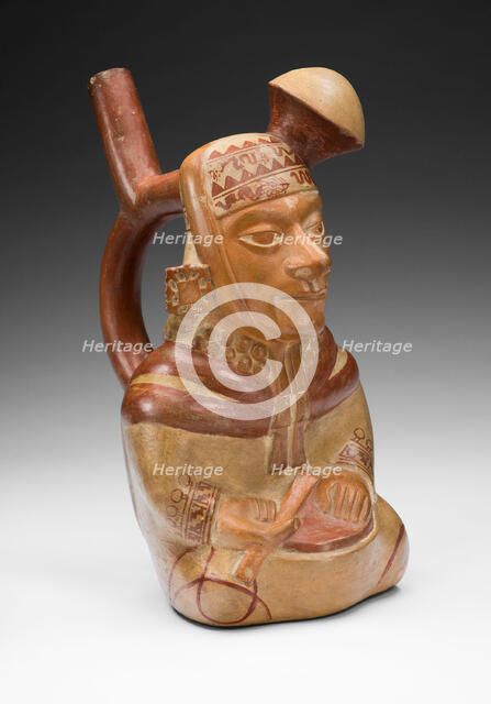 Vessel in the Form of a Courtly Musician, 100 B.C./A.D. 500. Creator: Unknown.
