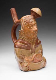 Vessel in the Form of a Courtly Musician, 100 B.C./A.D. 500. Creator: Unknown
