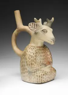 Vessel in the Form of a Deer Impersonator, 100 B.C./A.D. 500. Creator: Unknown