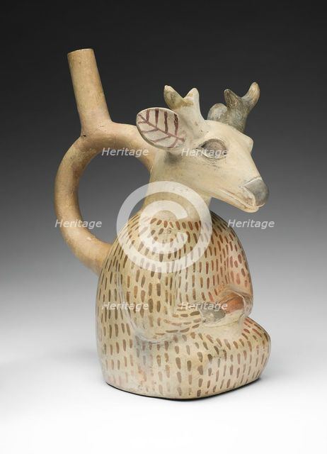 Vessel in the Form of a Deer Impersonator, 100 B.C./A.D. 500. Creator: Unknown.