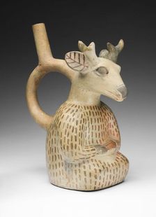 Vessel in the Form of a Deer Impersonator, 100 B.C./A.D. 500. Creator: Unknown