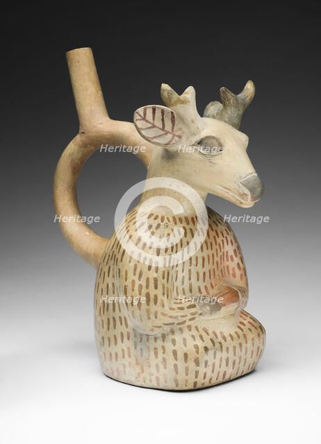 Vessel in the Form of a Deer Impersonator, 100 B.C./A.D. 500. Creator: Unknown.