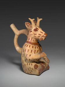 Vessel in the Form of a Deer Impersonator, 100 B.C./A.D. 500. Creator: Unknown