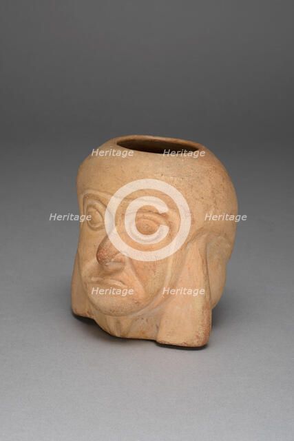 Vessel in the Form of a Human Head, 100 B.C./A.D. 500. Creator: Unknown.