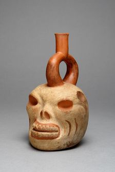 Vessel in the Form of a Human or Animal Skull, 100 B.C./A.D. 500. Creator: Unknown
