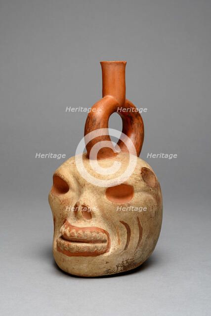 Vessel in the Form of a Human or Animal Skull, 100 B.C./A.D. 500. Creator: Unknown.