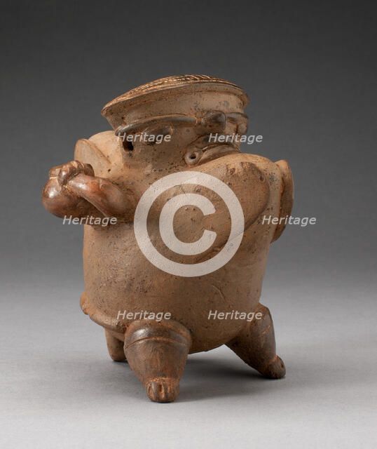 Vessel in the Form of a Hunchback Figure Carrying a Jar, A.D. 1200/1500. Creator: Unknown.