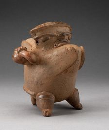 Vessel in the Form of a Hunchback Figure Carrying a Jar, A.D. 1200/1500. Creator: Unknown