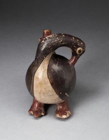Vessel in the Form of a Long-Kecked Bird, Possibly a Goose, 180 B.C./A.D. 500. Creator: Unknown