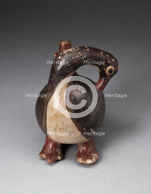 Vessel in the Form of a Long-Kecked Bird, Possibly a Goose, 180 B.C./A.D. 500. Creator: Unknown.