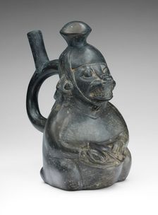 Vessel in the Form of a Masked Drummer, 100 B.C./A.D. 500. Creator: Unknown