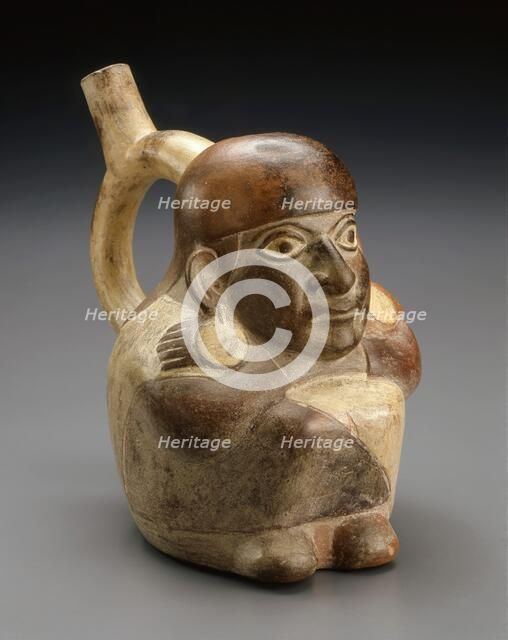 Vessel in the form of a seated figure, 300-500. Creator: Unknown.