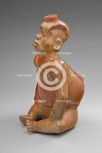 Vessel in the Form of a Seated Hunchback, 100 B.C./A.D. 250. Creator: Unknown.