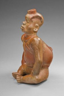 Vessel in the Form of a Seated Hunchback, 100 B.C./A.D. 250. Creator: Unknown