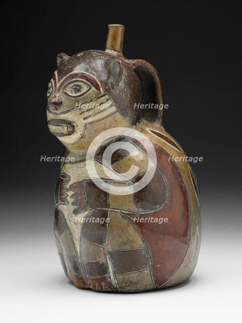 Vessel in the Form of a Pampas Cat, 180 B.C./A.D. 500. Creator: Unknown.