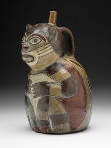 Vessel in the Form of a Pampas Cat, 180 B.C./A.D. 500. Creator: Unknown