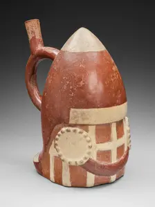 Vessel in the Form of a Warrior's Helmet, 100 B.C./A.D. 500. Creator: Unknown