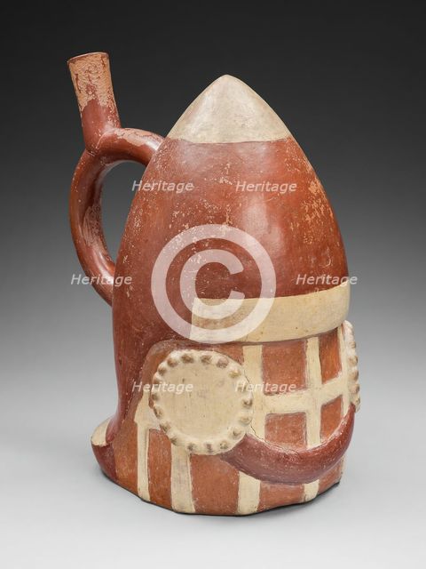 Vessel in the Form of a Warrior's Helmet, 100 B.C./A.D. 500. Creator: Unknown.