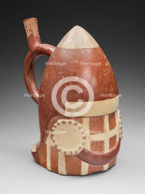 Vessel in the Form of a Warrior's Helmet, 100 B.C./A.D. 500. Creator: Unknown.