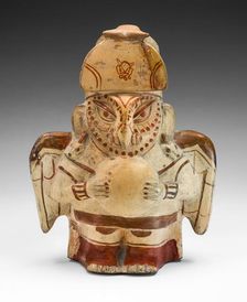 Vessel in the Form of an Owl Impersonator, 100 B.C./A.D. 500. Creator: Unknown