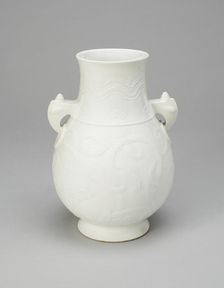 Vessel in the Form of an Ancient Bronze Jar (Hu), Qing dynasty (1644-1911), Qianlong reign (1736-95) Creator: Unknown