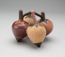 Vessel in the Form of Lúcuma Peppers, 180 B.C./A.D. 500. Creator: Unknown