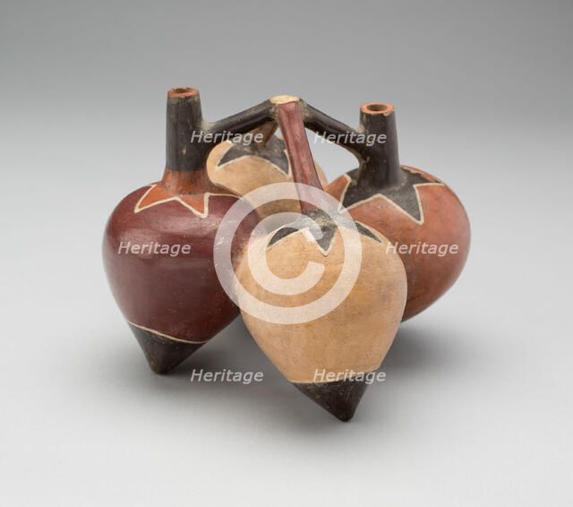Vessel in the Form of Lúcuma Peppers, 180 B.C./A.D. 500. Creator: Unknown.