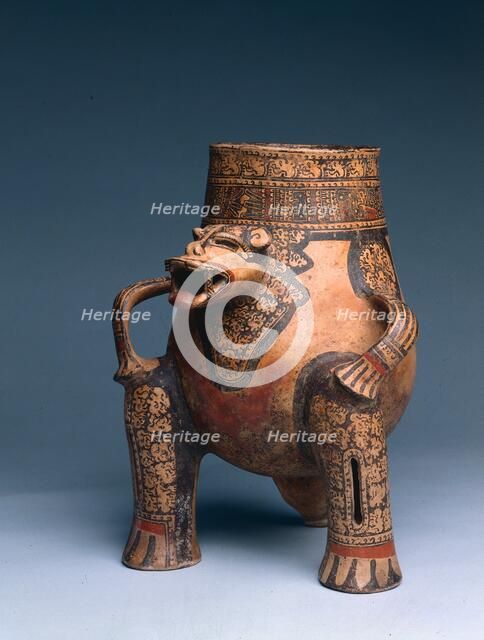 Vessel: Jaguar(?), c. 1000-1550. Creator: Unknown.