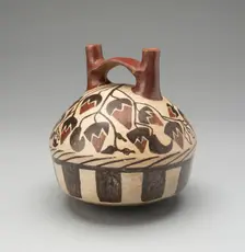 Vessel Representing a Basket Containing Lúcuma Fruits, 180 B.C./A.D. 500. Creator: Unknown
