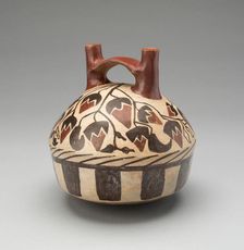 Vessel Representing a Basket Containing Lúcuma Fruits, 180 B.C./A.D. 500. Creator: Unknown