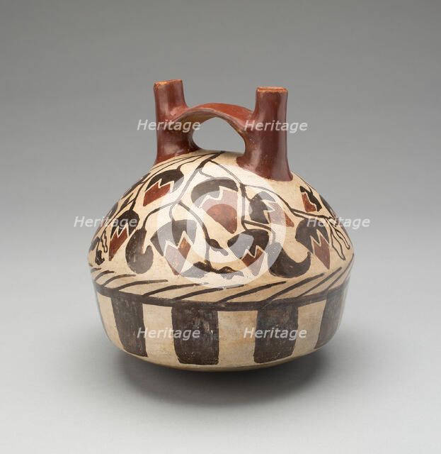 Vessel Representing a Basket Containing Lúcuma Fruits, 180 B.C./A.D. 500. Creator: Unknown.