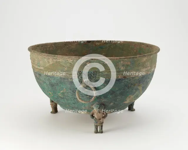 Vessel (tui) and stand, Han dynasty, 3rd-2nd century BCE. Creator: Unknown.