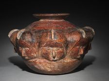Vessel with Crested Heads, 200 BC-AD 300. Creator: Unknown