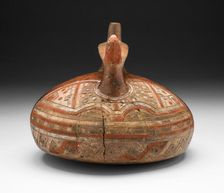 Vessel with Abstract Feline Mask and Bird-Head Spout, 650/150 B.C. Creator: Unknown