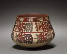 Vessel with Abstract Heads, 100 BC-700. Creator: Unknown