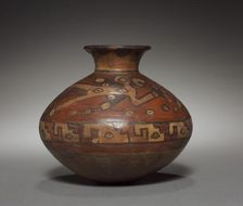 Vessel with Bird Designs, 700-1000. Creator: Unknown