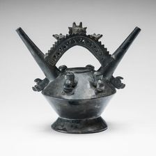 Vessel with Double-Horned Spouts, A.D. 1000/1470. Creator: Unknown