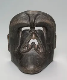 Vessel with Deity Mask, 1200-900 BC. Creator: Unknown