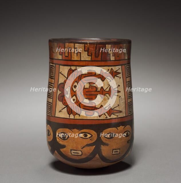 Vessel with Female Faces, 100 BC-700. Creator: Unknown.