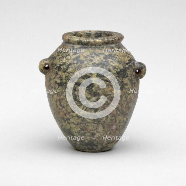 Vessel with Lug Handles, Egypt, Predynastic Period-Old Kingdom (about 4000-2250 BCE). Creator: Unknown.