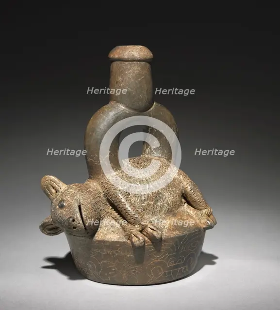 Vessel with Peccary, 500-200 BC. Creator: Unknown.
