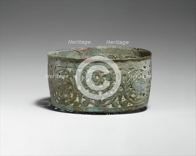 Vessel with Pierced Designs, Syria, ca. 700. Creator: Unknown.