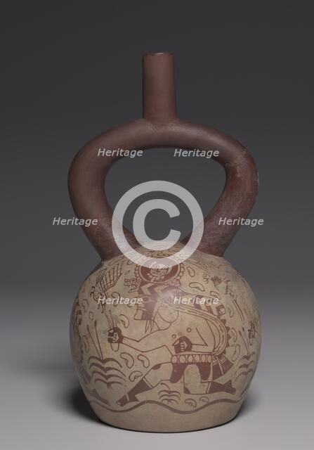 Vessel with Running Figures, 450-550. Creator: Unknown.