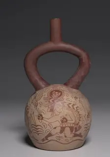 Vessel with Running Figures, 450-550. Creator: Unknown