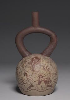 Vessel with Running Figures, 450-550. Creator: Unknown