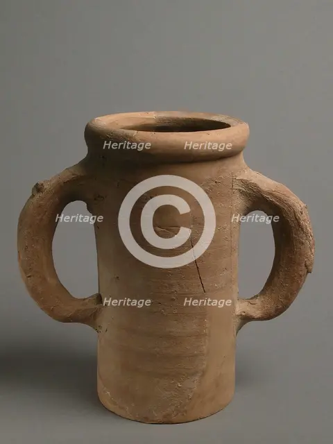 Vessel with Two Handles, Coptic, 4th-7th century. Creator: Unknown.