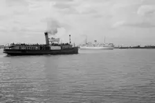 Vessels on the River Thames at Gravesend, Kent, c1945-c1965. Artist: SW Rawlings