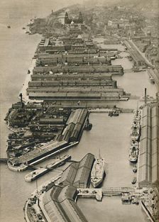Vessels sail from Liverpool to ports all over the world, from the River Mersey 1936