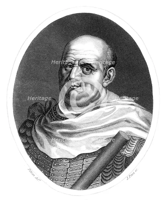 Vespasian Caesar, Roman Emperor.Artist: J Pass