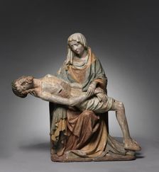 Vesperbild (Pietà), c. 1420. Creator: Master of Grosslobming (Austrian)